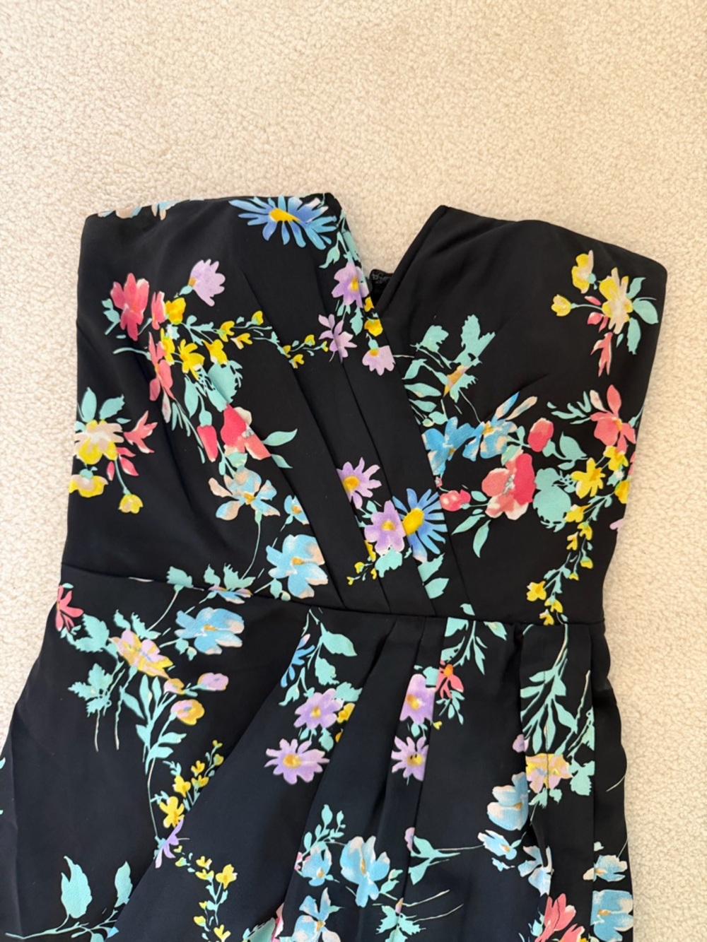 Yumi Kim Strapless Floral Mini Dress